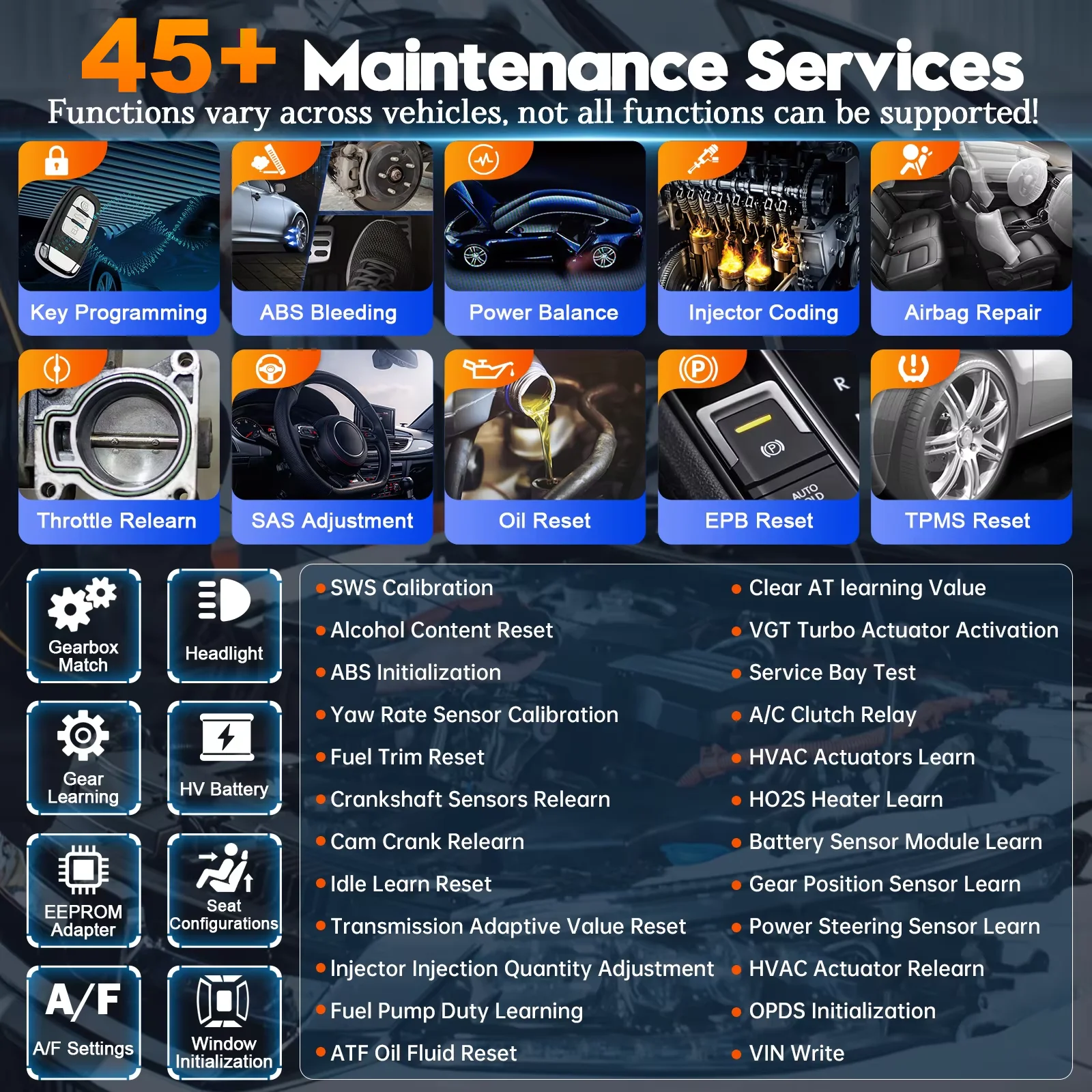 Picture 5: XTOOL D9S Automotive Diagnostic Tools For BMW Fault Guided Gulded Function ECU Coding Key Programming 45+ Reset FCA DoIP OBD2 Bi-Directlonal Control Scanner Upgrade of XTOOL D9 3 Years Free Update