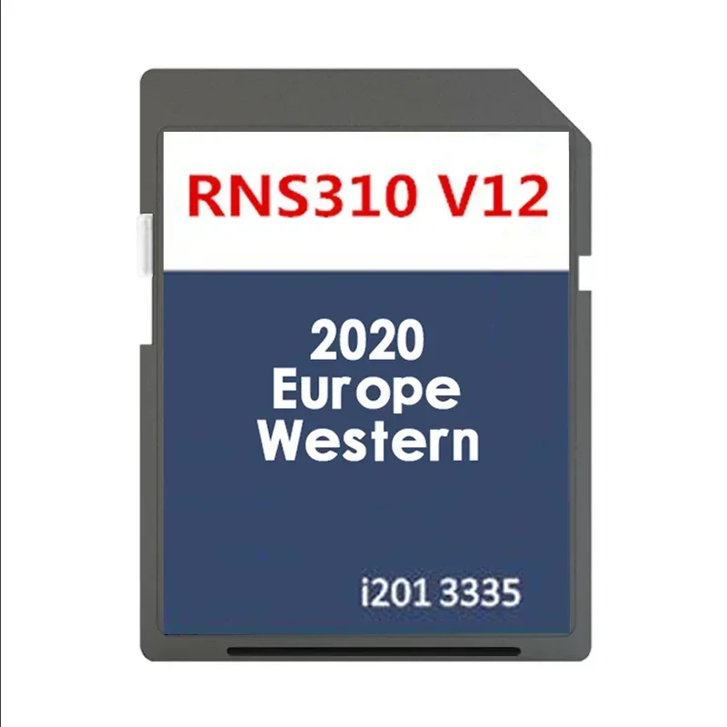 RNS 310 V12 أوروبا الغربية تستخدم لعلبة 2K من 2005 إلى 2017 Sat NAV GPS خريطة غطاء بطاقة ألمانيا فنلندا فرنسا جبل طارق #4
