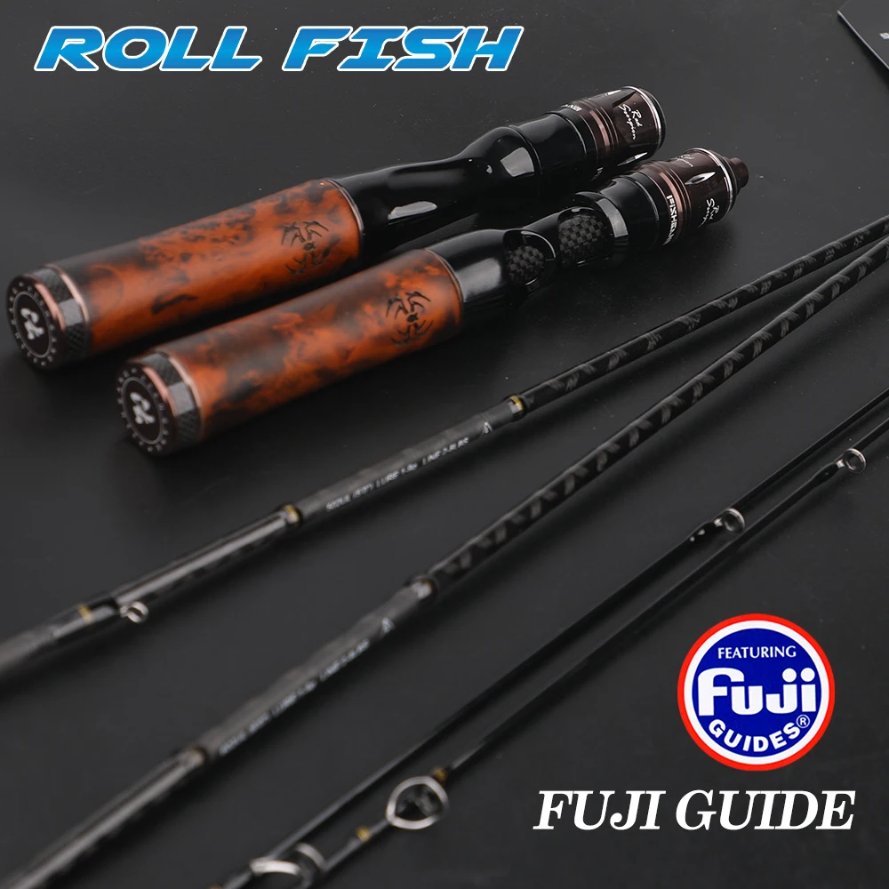 

Удилище для ловли форели ROLLFISH, ультралегкое, 1.38м-1.8м, с кольцами Fuji, чувствительным цельным кончиком и деревянной рукояткой, для ручьевой ловли
