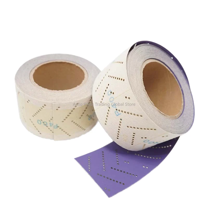 

Wholesale Sandpaper For Polisher Multi Holes Sandpaper Roll 12m For Car White Clean Sanding Sheet Roll