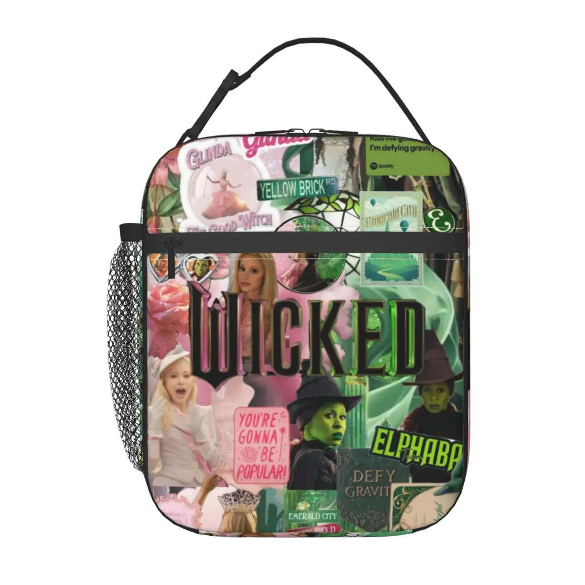

Insulated Lunch Bag Glinda Elphaba Wicked For Good Accessories Lunch Container Harajuku Thermal Cooler Bento Box For Work