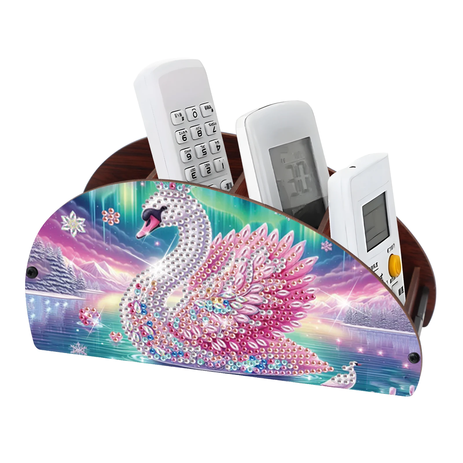 

Коробка-органайзер для алмазной живописи, красочный лебедь, сделай сам, специальная форма, алмазная частичная мозаика, набор для изготовления ручной работы, коробка-органайзер