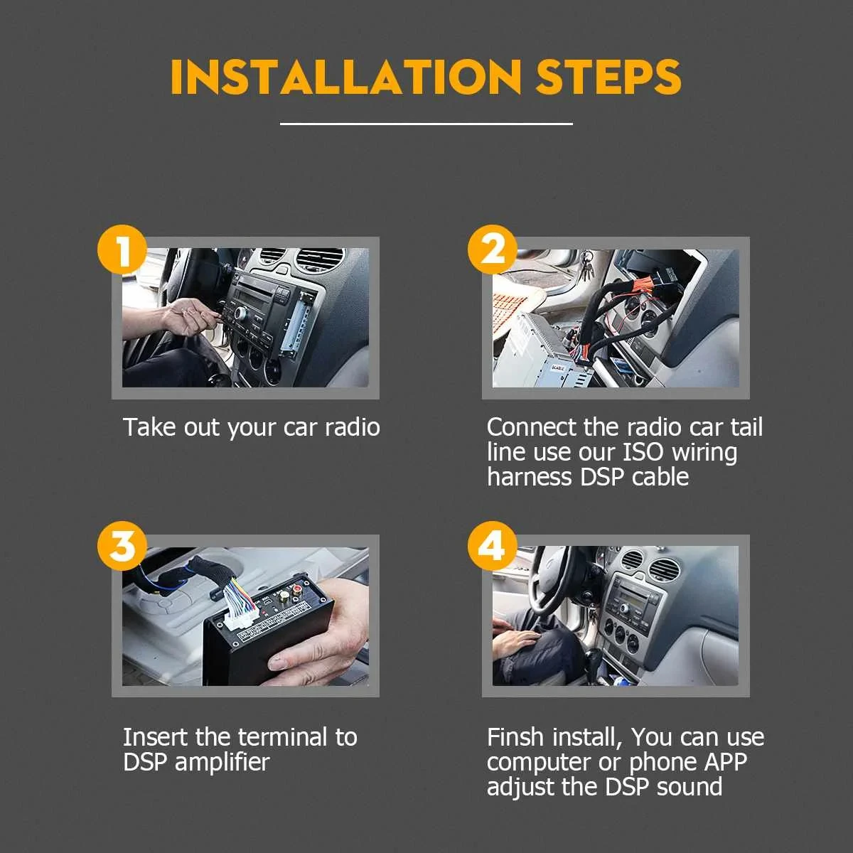 AMPLIFICADOR DE POTENCIA de Audio para el hogar, 4 canales, 12V, amplificadores de sonido para el hogar, amplificador Digital estéreo, Subwoofer Max 9900W