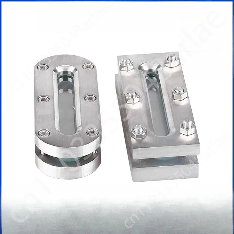 304ステンレス鋼製サイトグラス、液体観察用のフラット溶接設計の矩形レベルゲージ