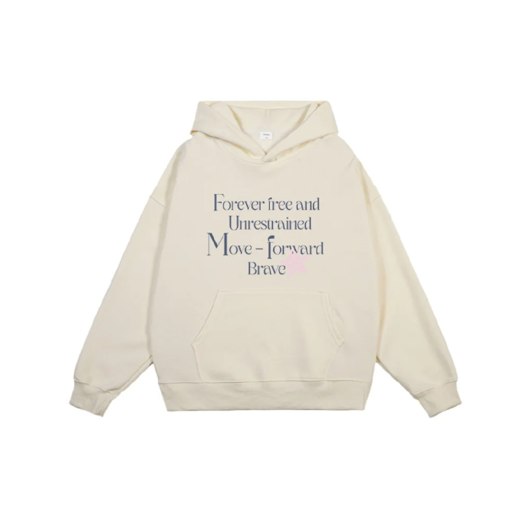 Hip-hop carta impressa gráfico hoodie puro algodão primavera e outono luxo nicho marca moda masculina e feminina y2k hoodie