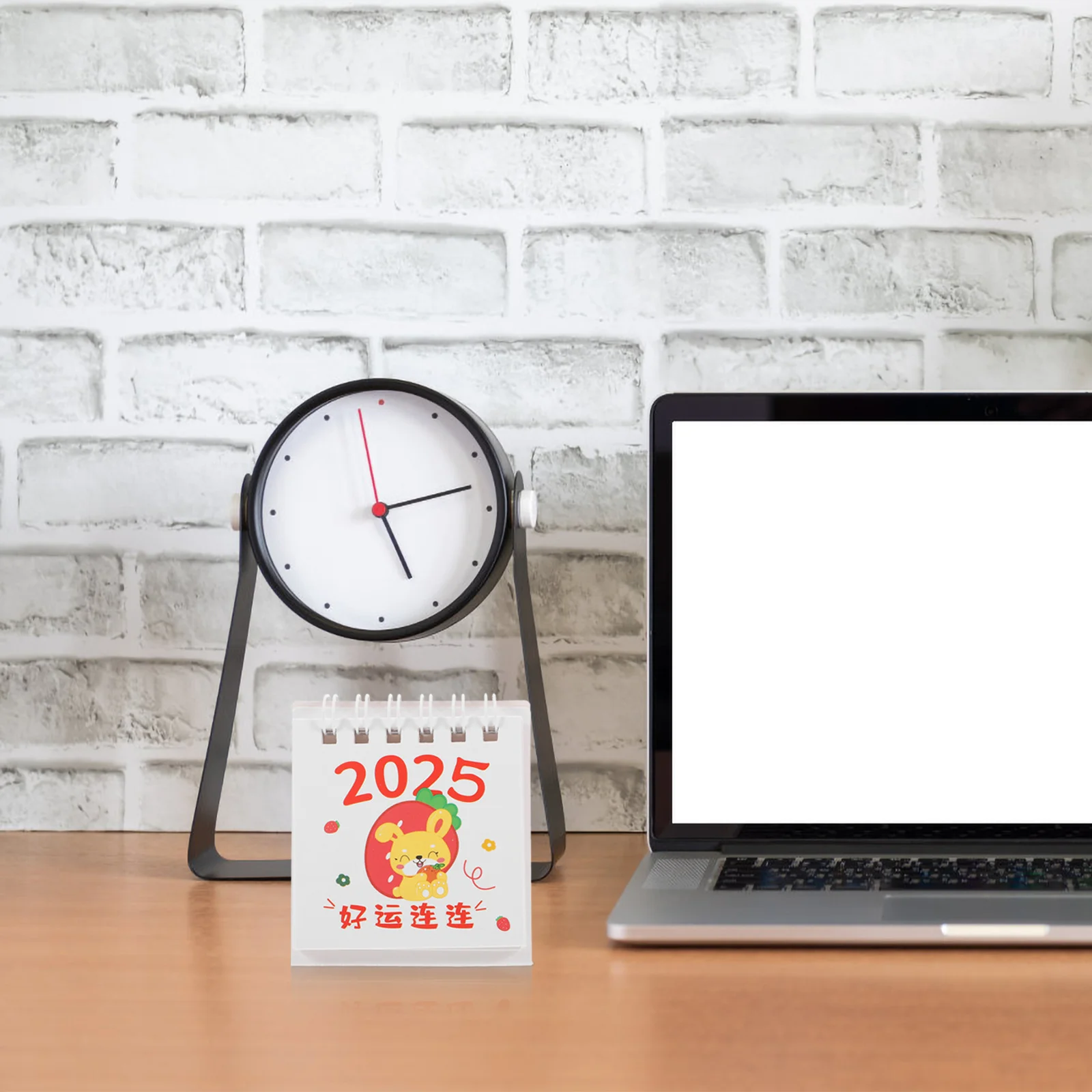 

1 мини-настольный календарь на 2024-2025 годы, белый стоячий перекидной настольный календарь для домашнего офиса, школы, ежемесячный планировщик, декоративное украшение