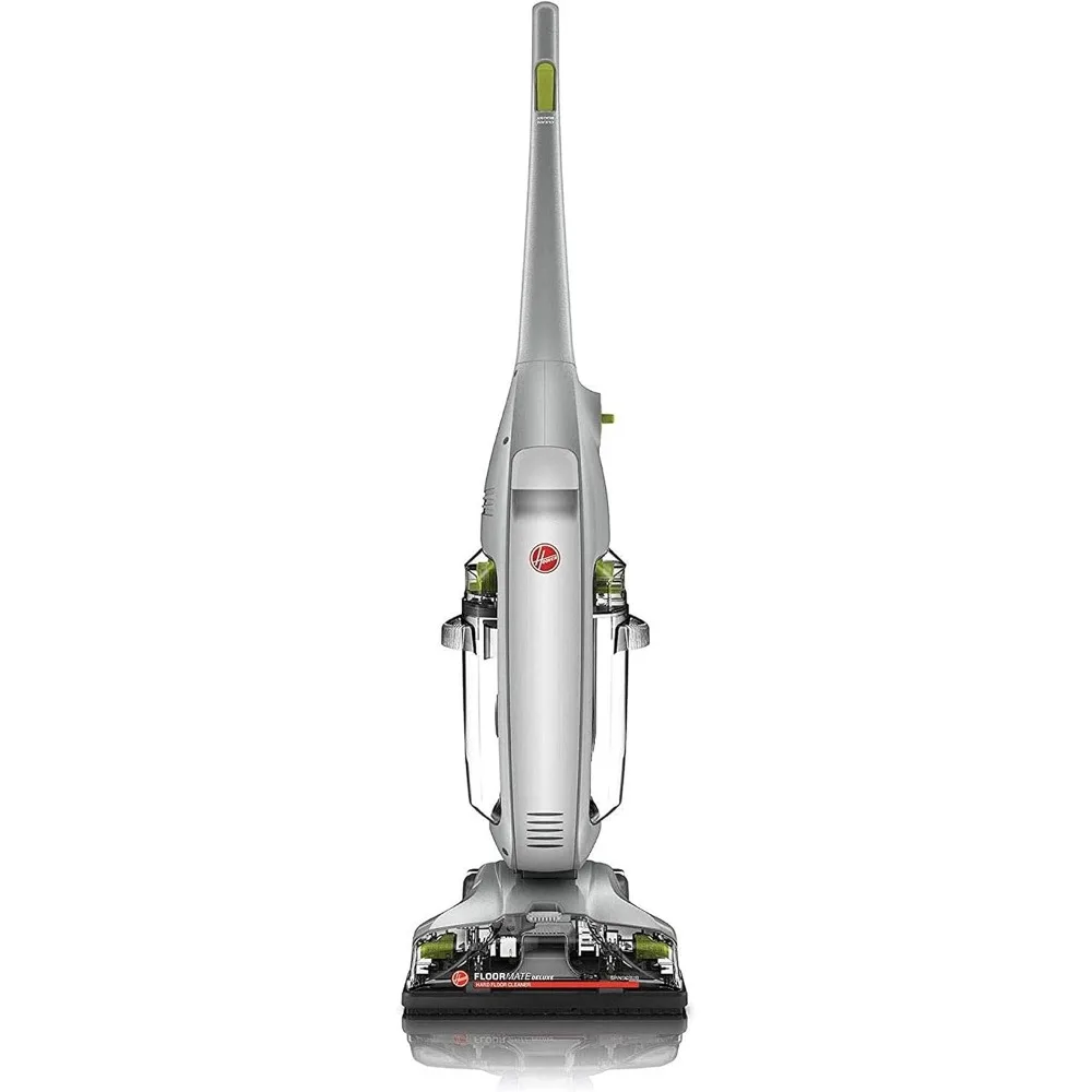 

Deluxe Hard Floor Cleaner Machine,Silver,Keeps clean and dirty water separate,fingertip control,even up and down stairs