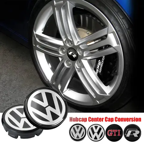 4Pcs Car Styling 56/65/66mm Wheel Center Hub Caps Cover for Volkswagen VW GTI Bora Cross Lavida Polo Golf Beetle Tiguan Scirocco