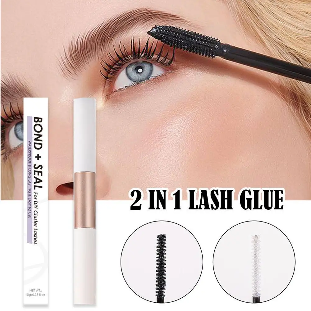 Lash Bond En Seal 10Ml Lash Clusters Langdurige Wimperlijm Waterdicht Voor Individuele Cluster Wimpers Lijm Latex Vrij