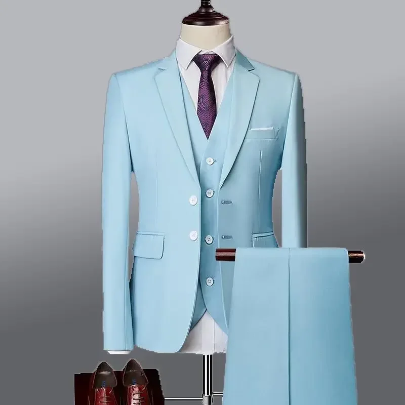 

1545 Groom wedding groomsmen dress formal suit