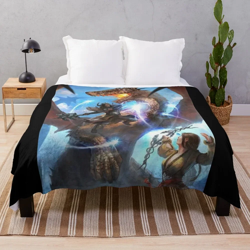 

Dragons Dogma 2 Throw Blanket Warm Accent Blanket for Living Room Decoration