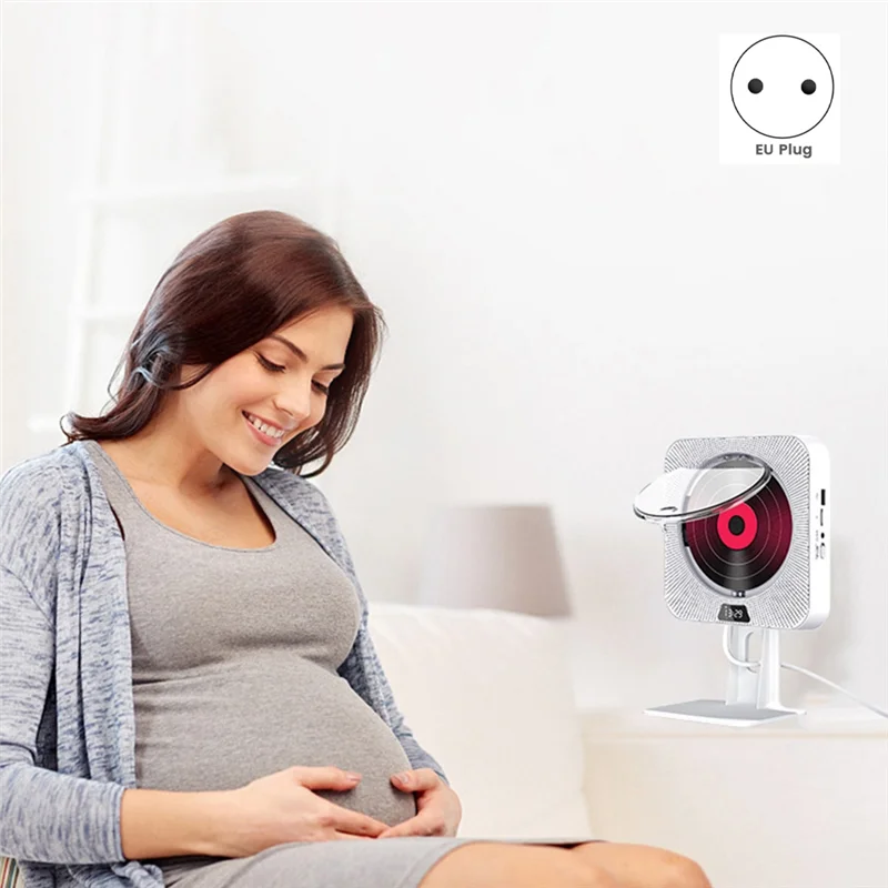 CD-плеер Bluetooth USB-диск Портативный портативный музыкальный плеер Пульт дистанционного управления Стереодинамик AC220V Вилка европейского стандарта