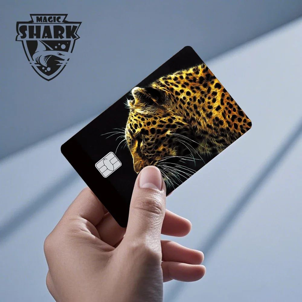 Vendita calda Drago Leopardo Soldi Drago Onda Graffiti PVC opaco Pellicola adesiva per pelle non sbiadita per carta di credito di debito