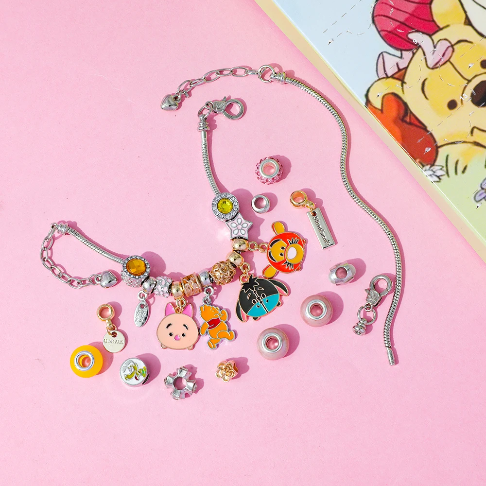 Figura de dibujos animados de oso Tigger Pooh de Disney, bonito colgante artesanal, caja ciega, juguete temático para fiesta de cumpleaños, regalos para amigos
