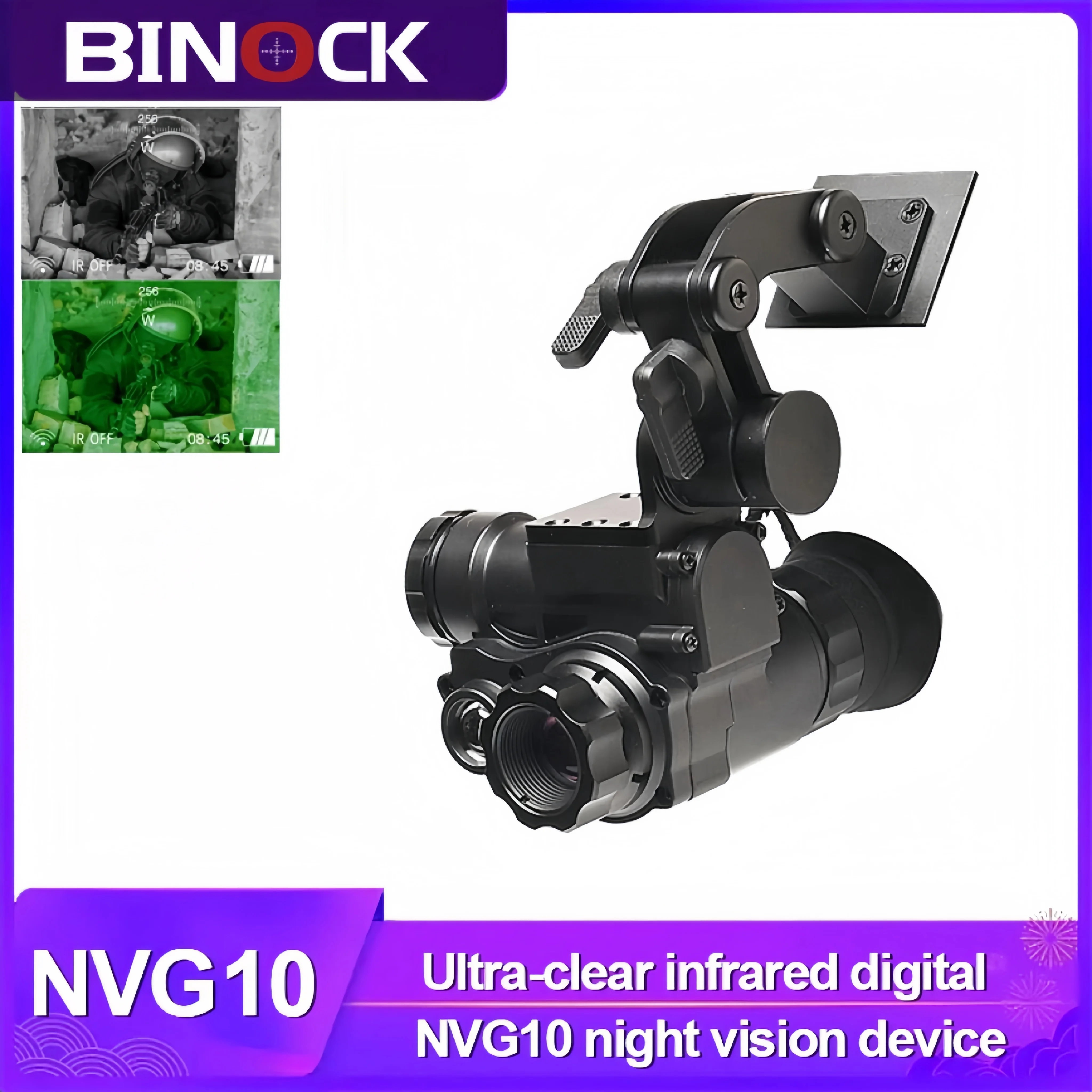 BINOCK NVG10 night vision monocular HD digital infrared night vision hunting thermal vision scope hunting thermal imaging camera