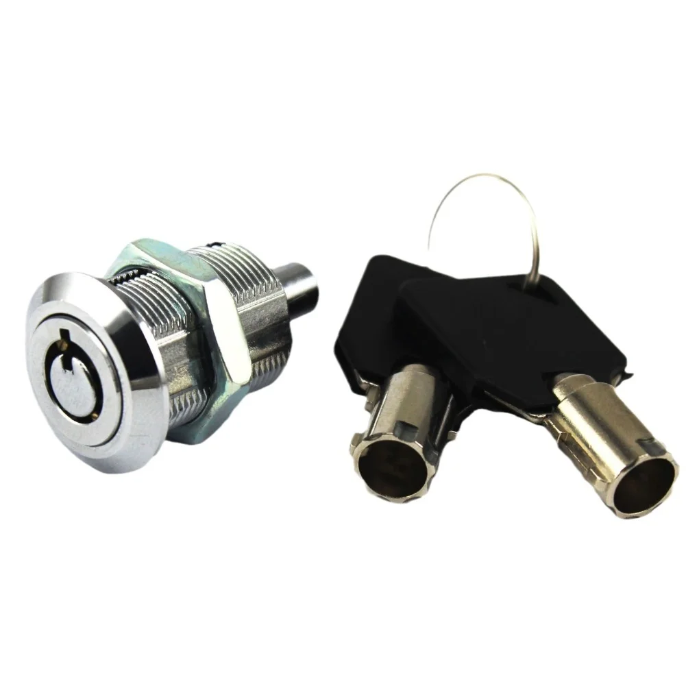 Zinc Alloy MA19 Zinc AlloyTubular Push Cylinder Lock 19mm LED Advertisement Lock 7 Pins Tubular Push In Lock Cabinet Push Lock
