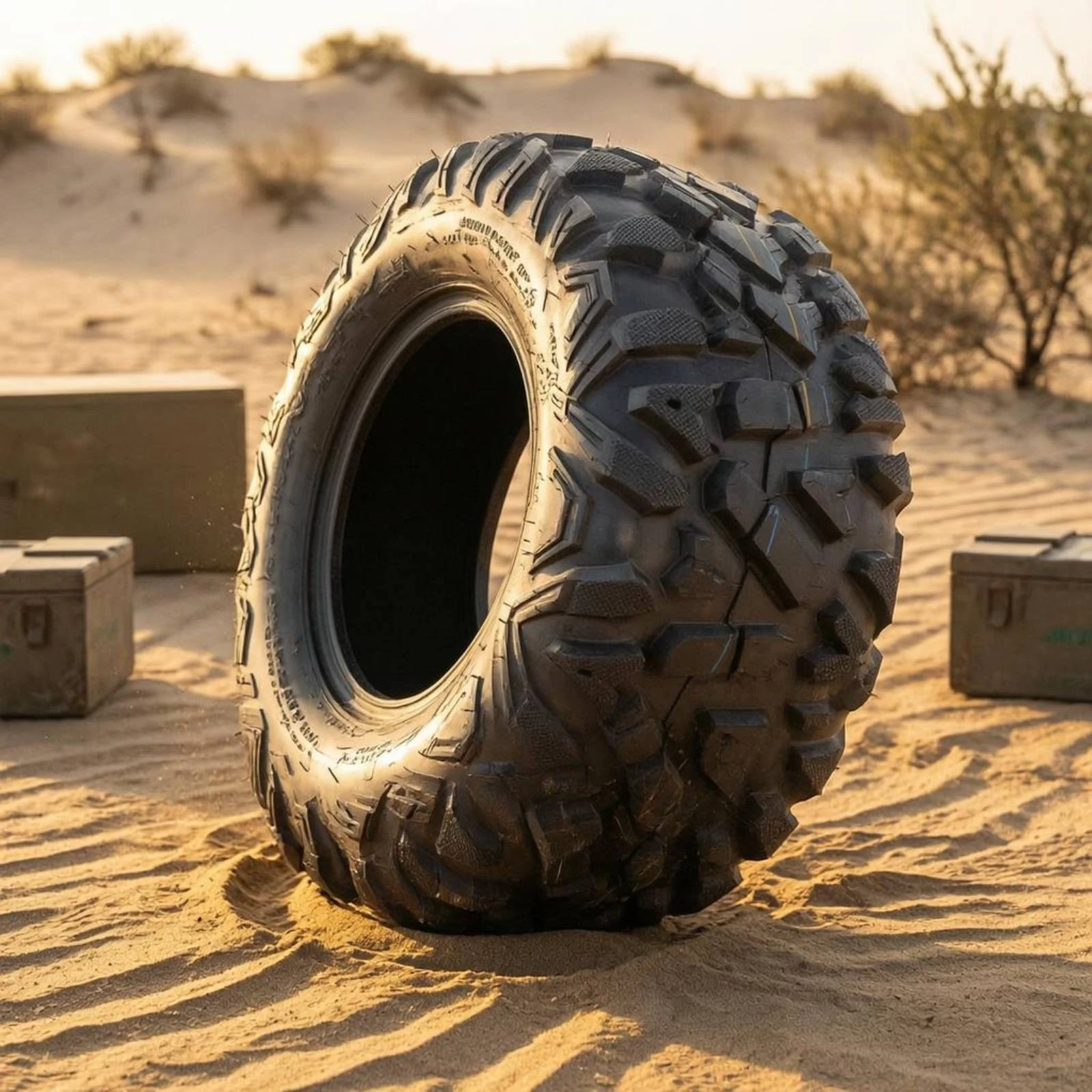 

Sand Dune Vehicle Tire Chunky Lugs Rubber Wheel Vehicle Part High Grip