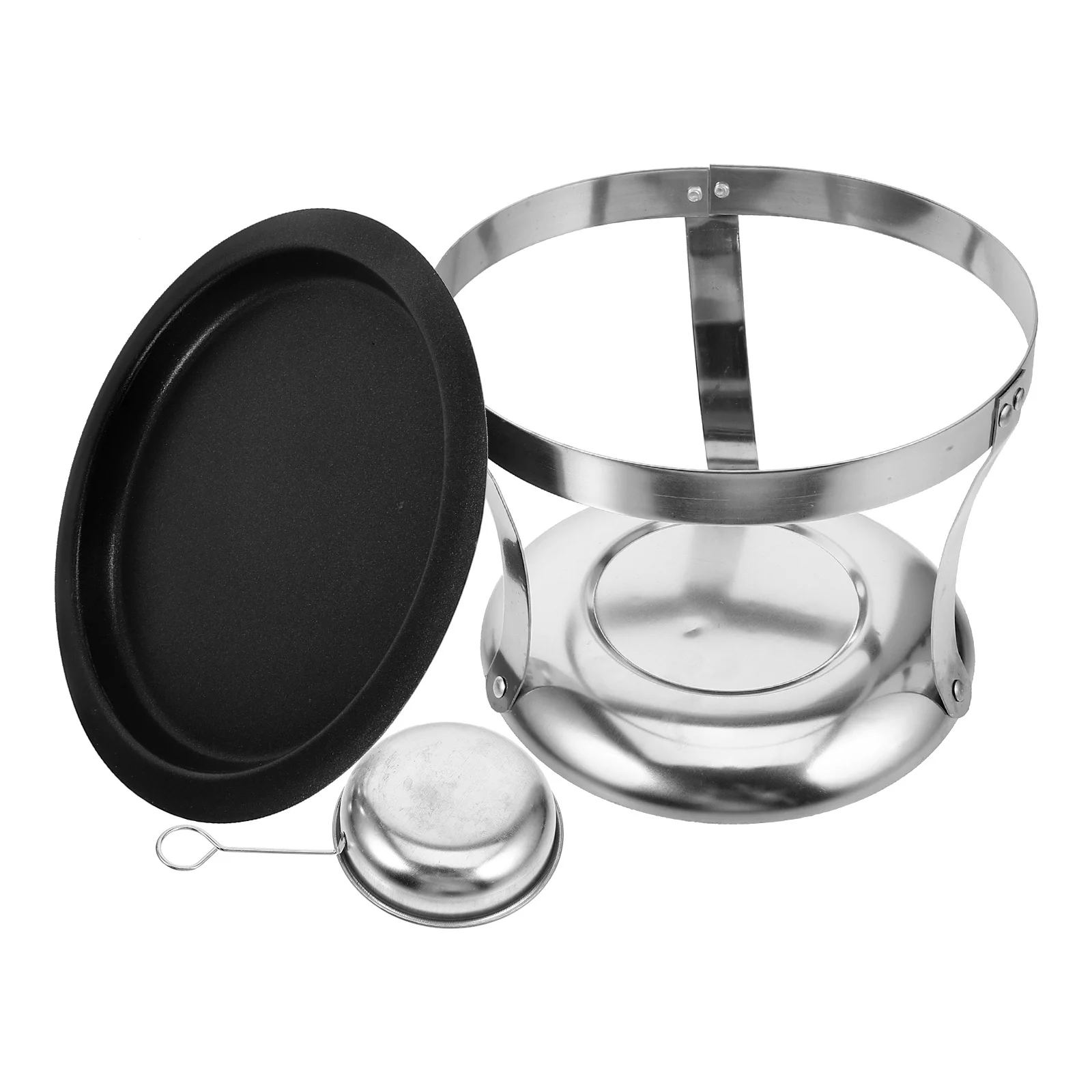 

1Set Stainless Steel Buffet Stove Rack Practical for Restaurant Outdoor Buffet Grilled Food Holding Pan Grilled Stove