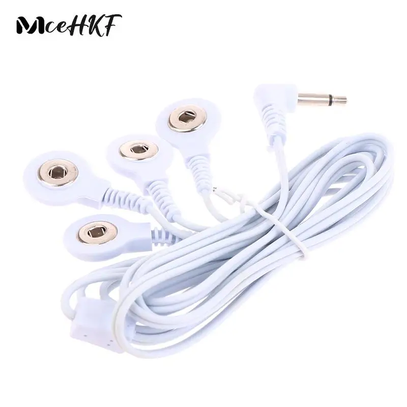 

Massage & Relaxation Hot 4 Ways Electrotherapy Electrode Lead Electric Shock Wires Cable For Tens Massager Connection Cable