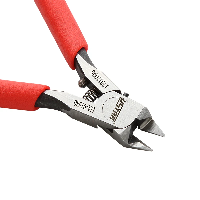 USTAR UA91580 Carbon Steel Single-Blade Precision Cutting Pliers Thin Blade Side Cutter for Gundam Model Detail Building