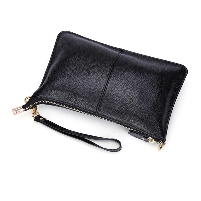 100% Real Skin Clutch Women GENUINE LEATHER Handbag Shoulder bag Calfskin crossbody bags Fashion FOR girl  Z017