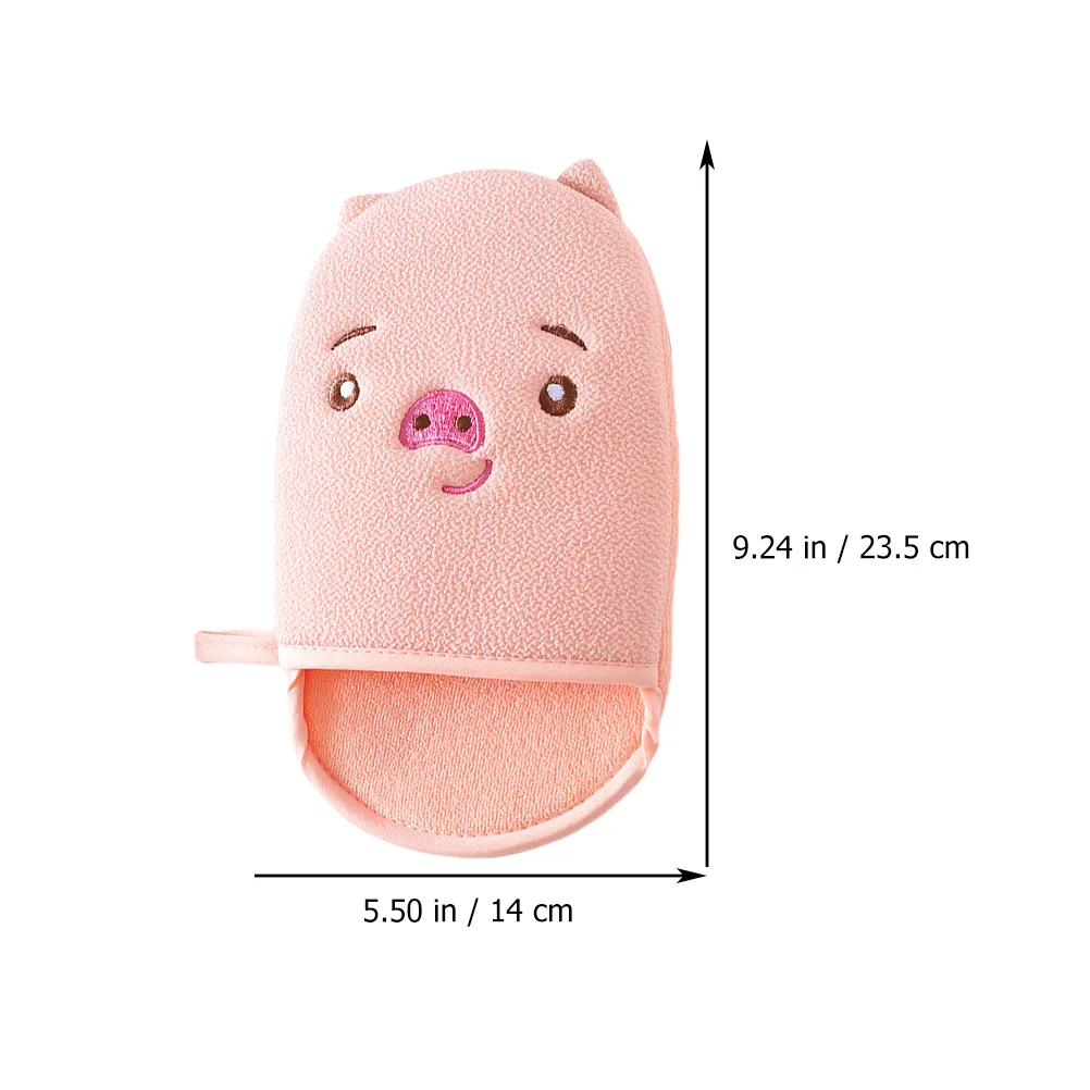 

3pcs Cartoon Bathing Towel Gloves Exfoliating Shower Wipe Body Cleaner Mitts Bath Brushes Safe Skin Practical Foaming Massages