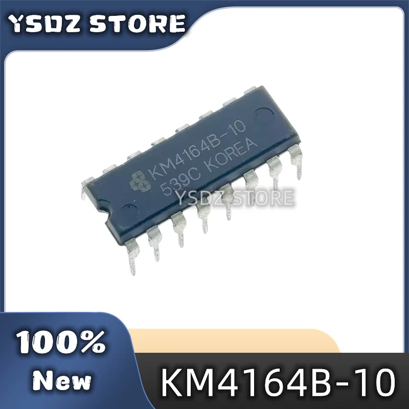 10PCS/LOT KM4164B KM4164B-10 KM4164B-12 KM4164B-15 DIP16 64K x 1-bit dynamic RAM and page mode chip in stock