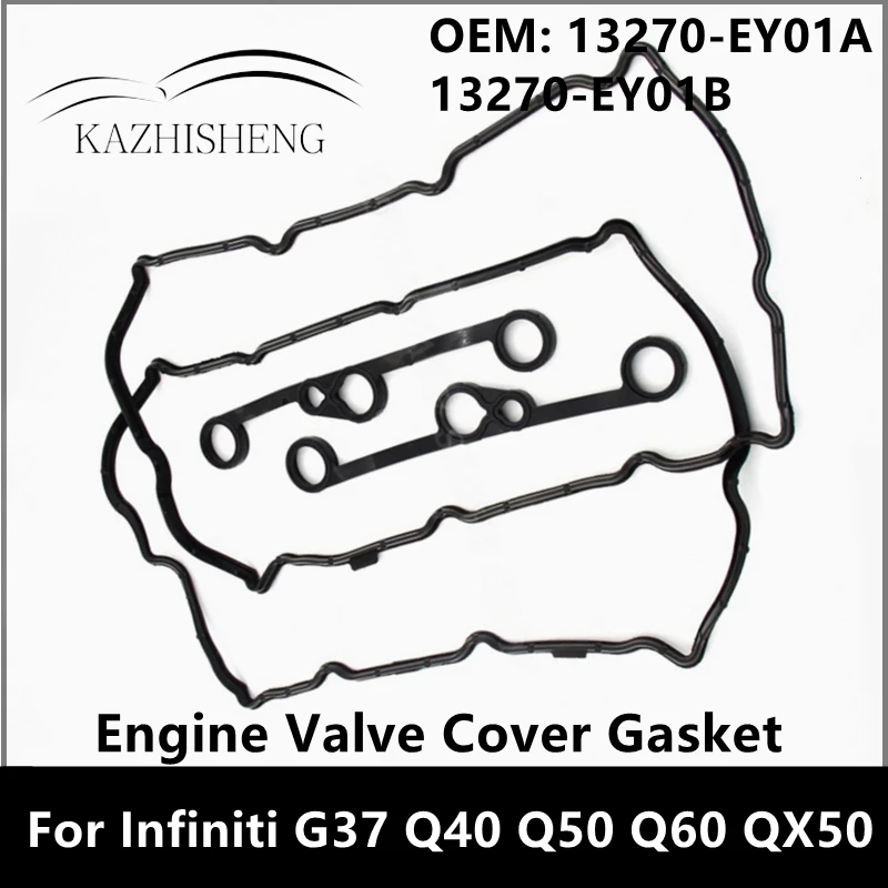 13270-EY01A 13270-EY01B Прокладка крышки клапана двигателя для Nissan Infiniti G37 Q40 Q50 Q60 QX50 QX70 M37 13270-EY01A 13270-EY01B Прокладка крышки клапана двигателя для Nissan Infiniti G37 Q40 Q50 Q60 QX50 QX70 M37
