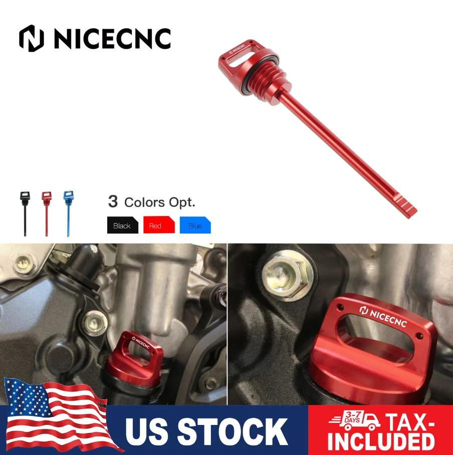 NICECNC Engine Oil Dipstick Dip Stick with O-Ring For Yamaha Banshee 350 YFZ350 YFZ 350 1987-2006 2005 2004 2003 2002 Aluminum