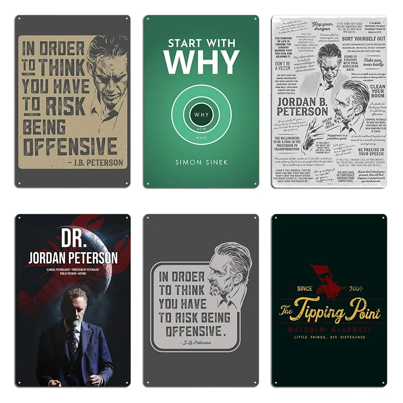 12 Rules For Life Jordan B Peterson Many Quotes Metal Plaque Poster Living Room Party Garage Wall Print Tin Sign Poster