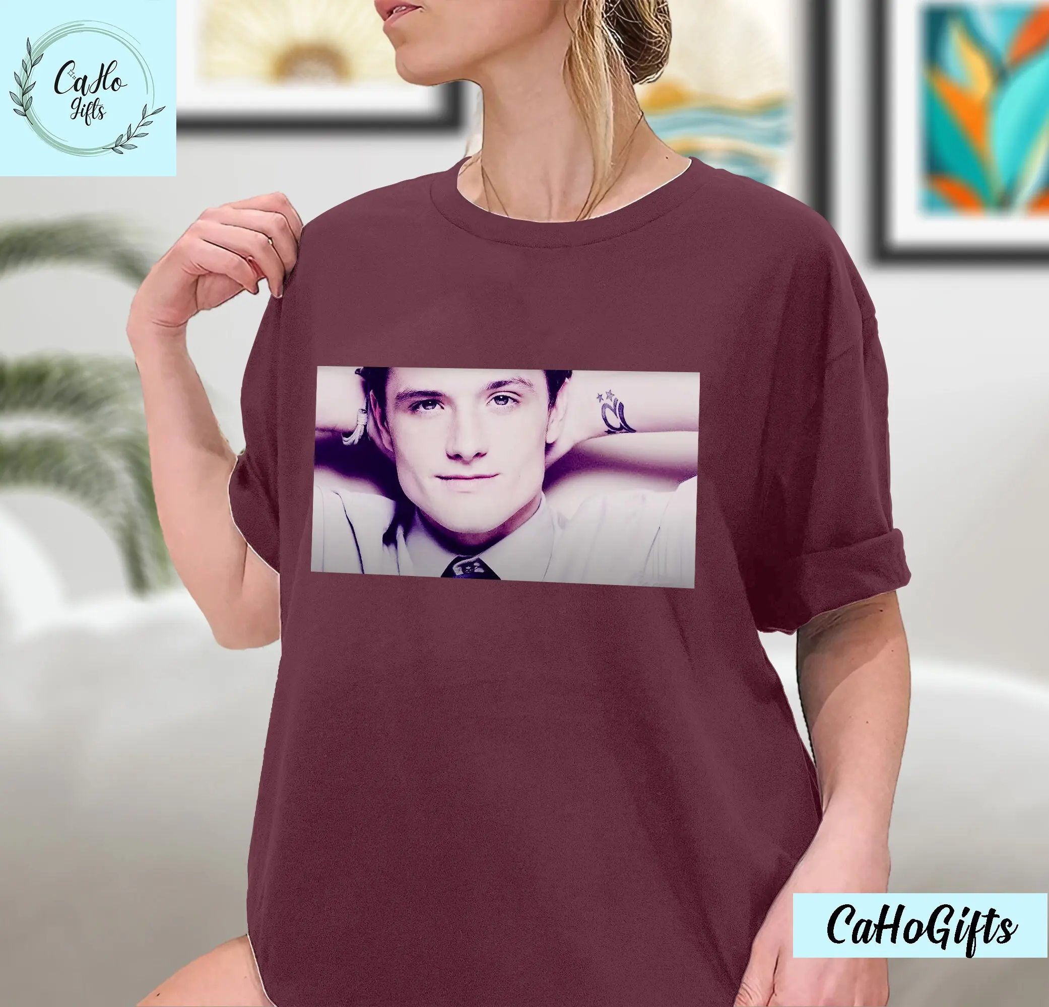 Josh Hutcherson Whistle Meme T Shirt Can You Blow My Baby Print Casual Wear Perfect For Lovers Sweat