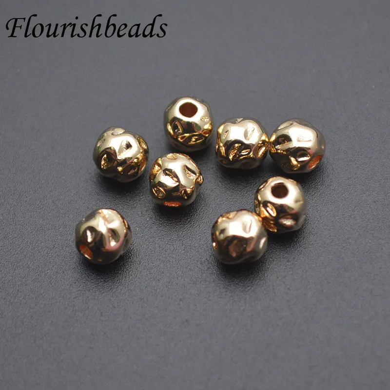 

Wholesale 4x5mm Copper Metal Gold Color Irregular Spacer Loose Beads DIY Necklace Accessories for Jewelry Making 50pcs/lot