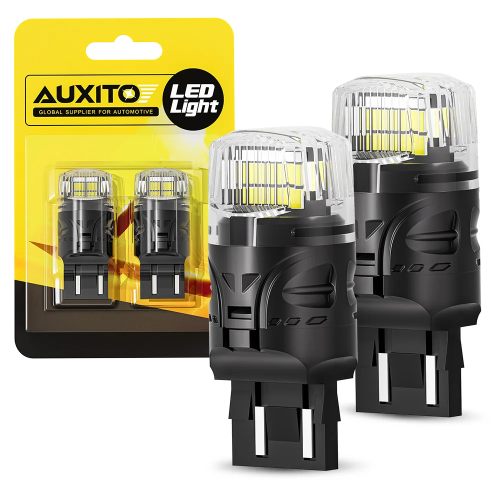 AUXITO 2 szt. Canbus 7443 W21/5W 7440 WY21W W21W T20 LED 6500K 12V DRL Światła do jazdy dziennej Parking Reversing Bezbłędne żarówki samochodowe