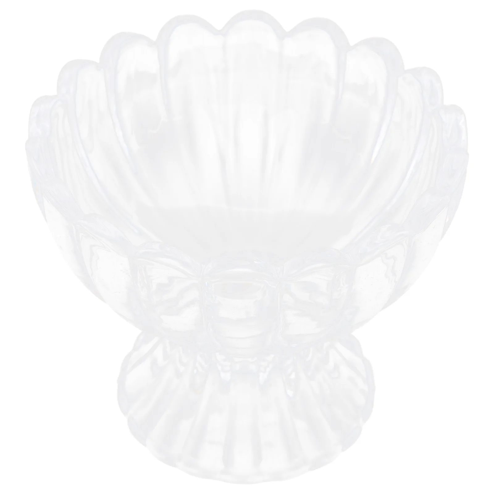 

6 Pcs Ice Cream High Footed Cup Yogurt Cups Dessert Bowls Glass Clear Cake Goblet
