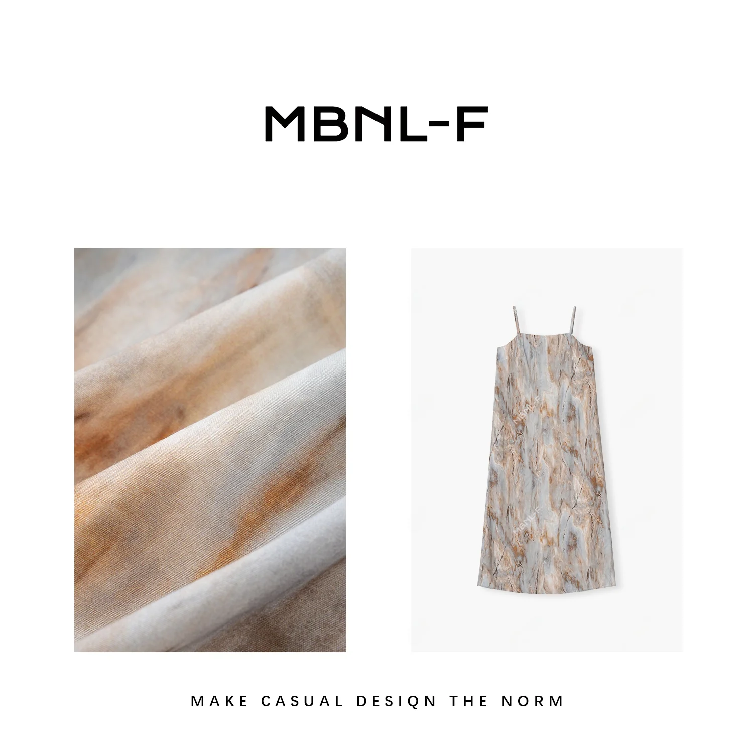 

MBNLF Van Gogh Summer Elegance Tie Dye Print Long Strapl Dr with Belt Ethnic Women's Faion Spring 2024