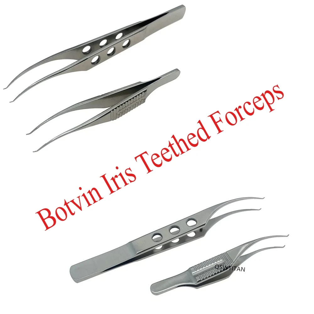 Botvin القزحية ملقط التسنين الملقط أداة الجفن المزدوج أدوات جراحة العيون الفولاذ المقاوم للصدأ أدوات الجفن