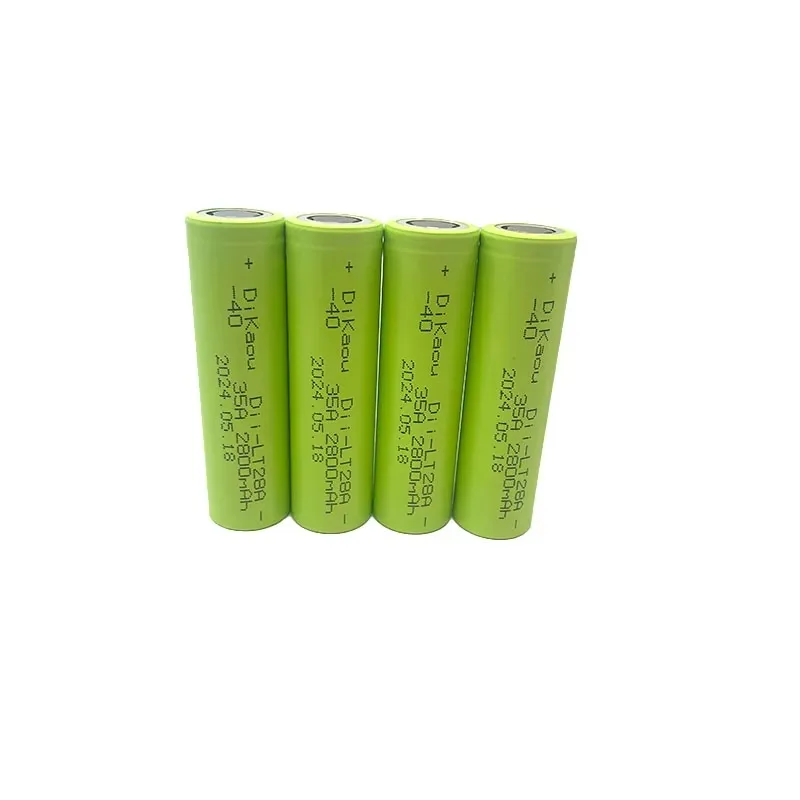 3.7V 18650 Battery 2800mah Rechargeable Cells 35A High Power Discharge for -40° Low Temperature Batteries for Tool Battery Drone