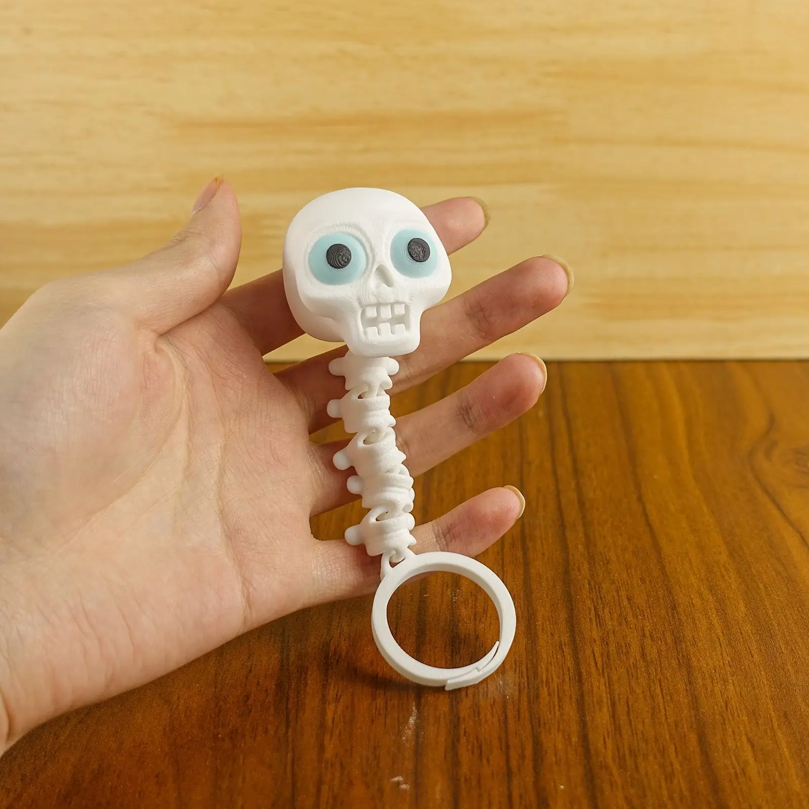 

New 3D Printing Halloween Skeleton Keychain Model Toys Schoolbag Fun Toys Pendant Ornament Toys Car Key Charms Birthday Gifts