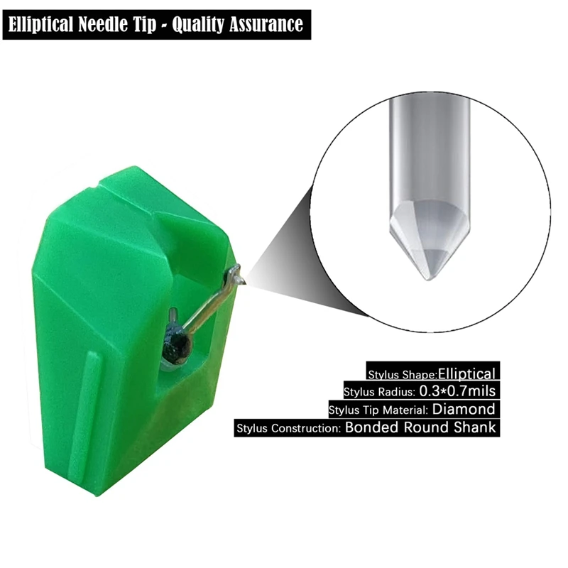 Record Player Needle Turntable Needle Elliptical Turntable Needle Replacement For AT-VMN95E Stylus, For Audio-Technica AT-LP120X
