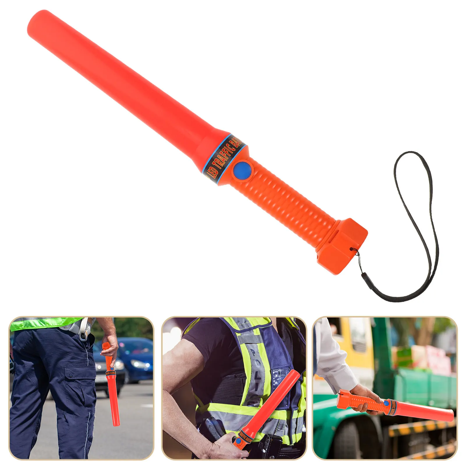 Traffic Direction Wand 36.5cm Bright LED Illumination Stick Weather Resistant Sturdy Safety Wand for Air Marshaling Outdoor