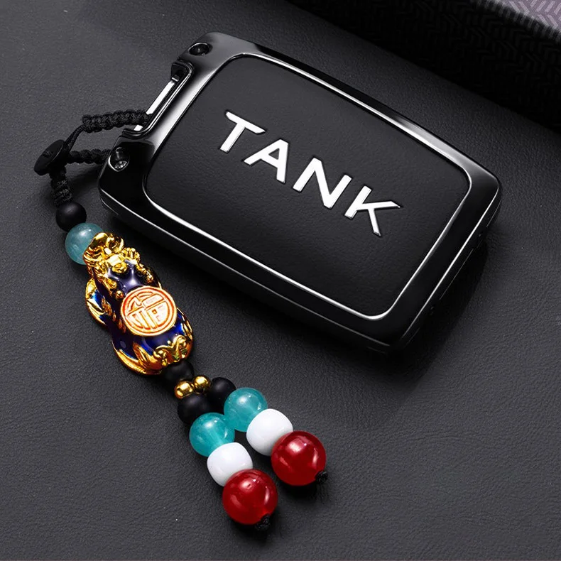 Zinklegierung Autoschlüssel-Hülle für Great Wall GWM WEY TANK 300 500 Tank300 Tank500 2022 2025 2026 Schlüsselanhänger Abdeckung Zubehör – Detail 9