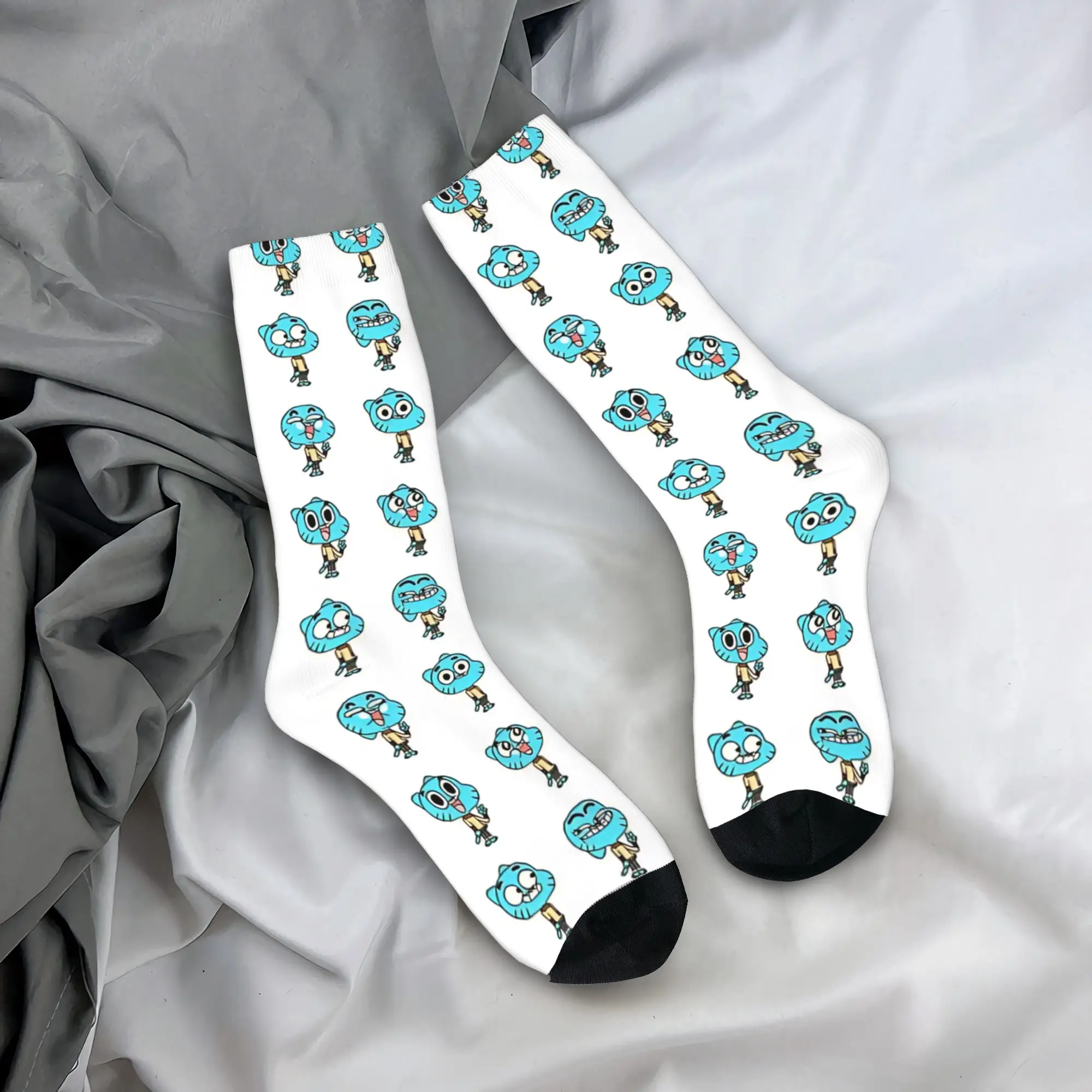 

Gumball (3) Socks Autumn Stockings Funny Men's Soft Breathable Socks Graphic Skateboard Anti Bacterial Socks