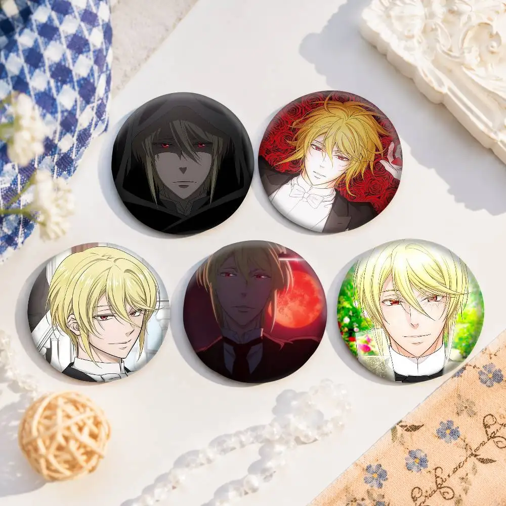 A-W-William J-James-s Moriarty Tinplate Brooch Figure Icon Badge Handmade Brooches For Backpack Clothes Decoration