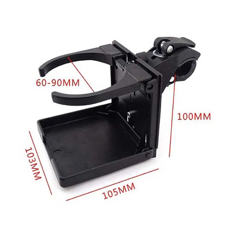 

Black Universal Adjustable Folding Cup Drink Holder Car Truck auto Boat bike tableCamper RV