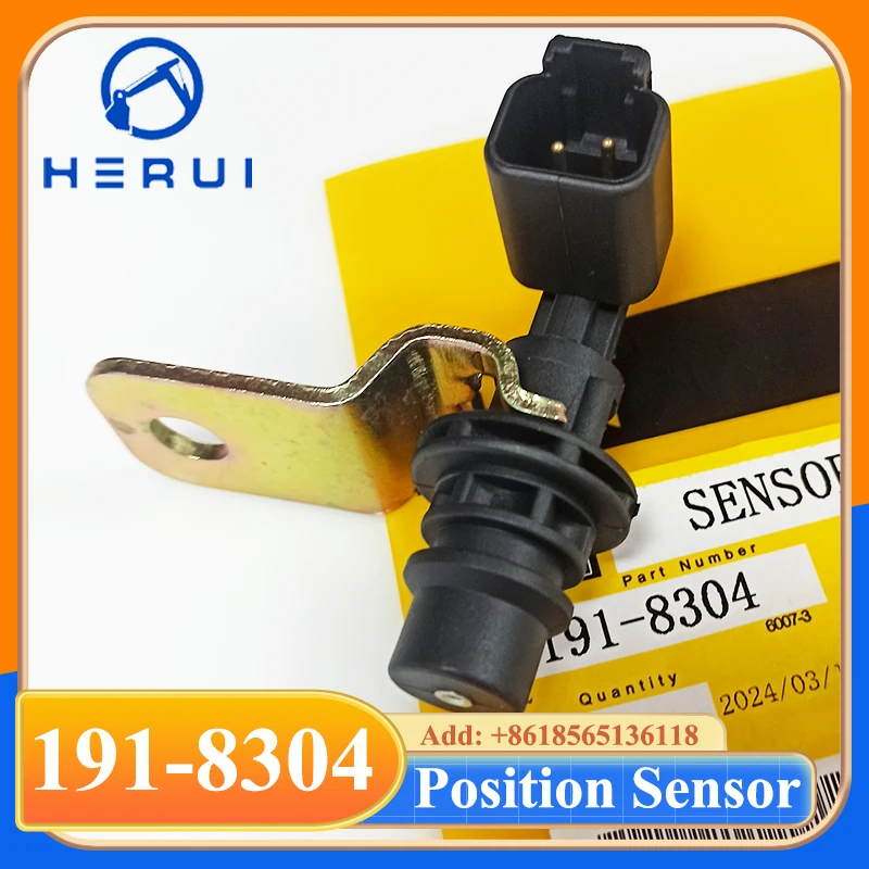 191-8304 Speed Sensor 1918304 Camshaf Position Sensor for C10 C12 Engine 980H 980K Excavator Construction Machinery Parts
