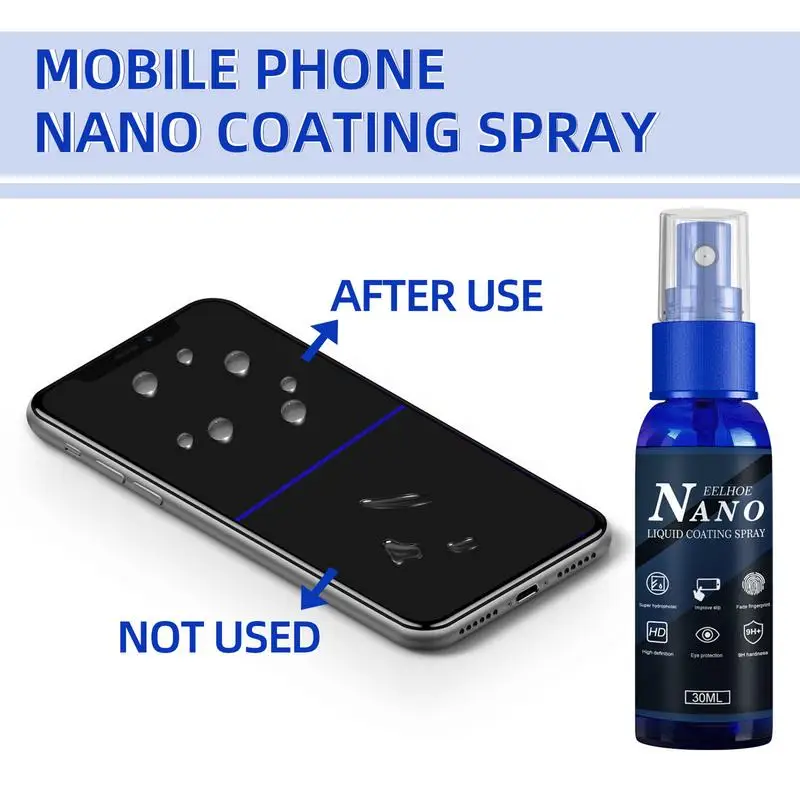 Bildschirmreinigungsmittel, Ipad-Monitor-Reiniger, Anti-Fingerabdruck, Nano-Beschichtung, Politur, Schutzfolie, verhindert Kratzer, Telefon-Glas-Spray