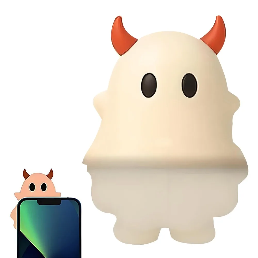 

Очищающийся и приличный Ghostees Mystery Phone Buddy, мини-размер, дизайн призрака, фигурка смартфона, подвеска-призрак для декора на Хэллоуин