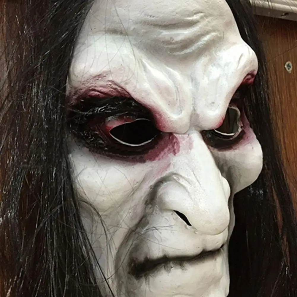 Halloween Zombie Maske Requisiten Grudge Geist Absicherung Zombie Maske Realistische Maskerade Halloween Maske Lange Haar Geist Scary Maske