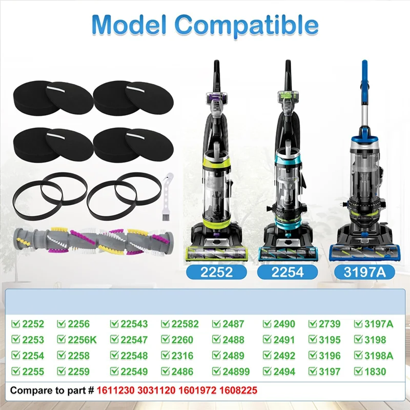 BAAM-peças de reposição para bissell cleanview giratório crosswave pet vácuo 2252 2254 2486 2489 2488 2252 3197a 3198
