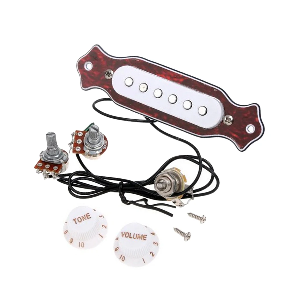 

Pickup Soundhole Electric Guitar Magnetic Pre-wired with Volume Tone Control Knob